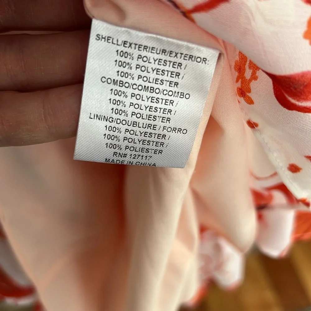 Badgley Mischka Floral Ruffle Dress - Picture 7 of 9